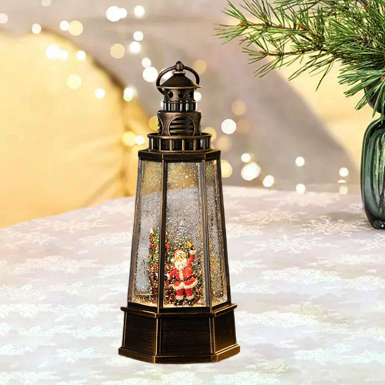 Snow Globe Musical - Рождественский музыкальный фонарь-снежный шар с вращающейся