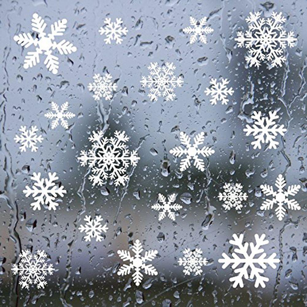 Snowflake Window Decal - 27/38 шт., украшения для дома