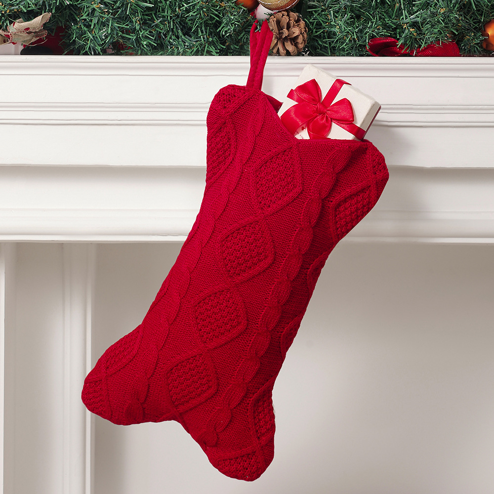 Christmas Stocking Hanging - Рождественский чулок для собак, вязаный рождественский