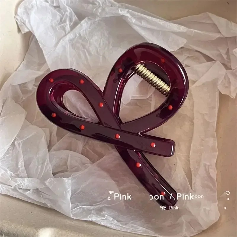 Ribbon Bow Gift - 2 шт. винтажные женские заколки-крабы с