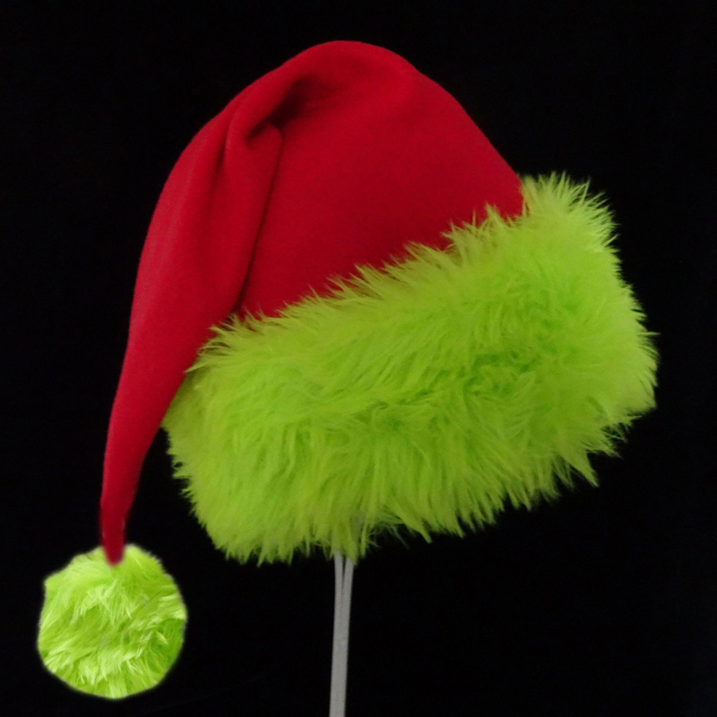 Santa Hat Plush - 1 шт., шапка Санта-Клауса, рождественская шапка,