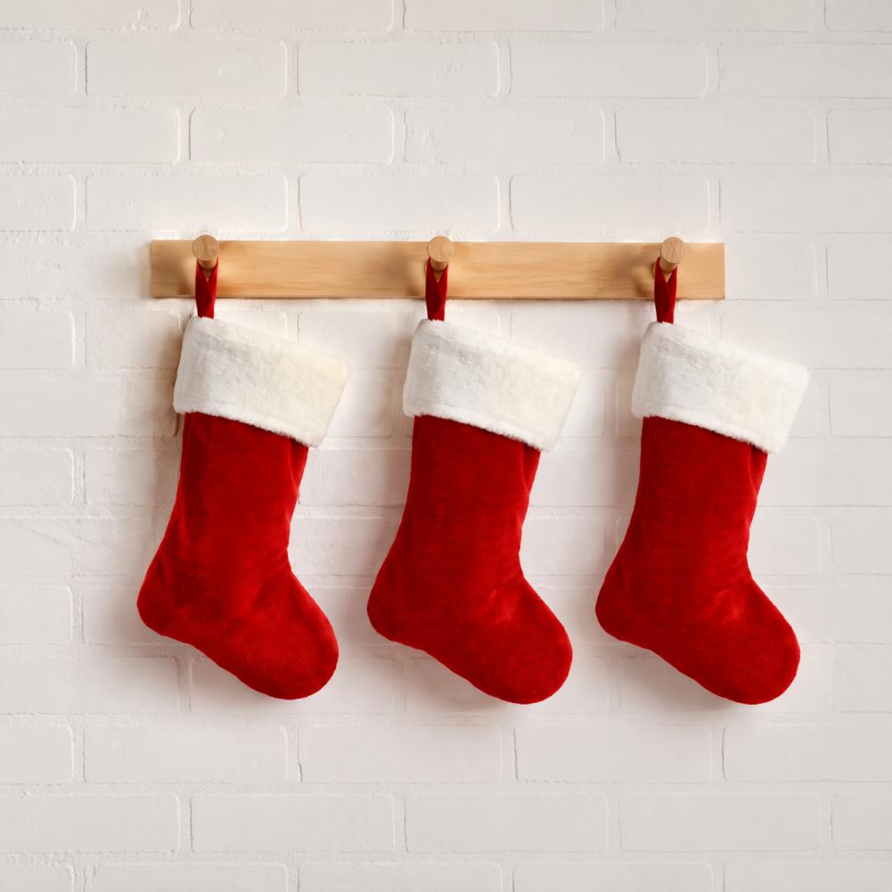 Christmas Stocking Hanging - Новогодний декор для вечеринки, классический большой