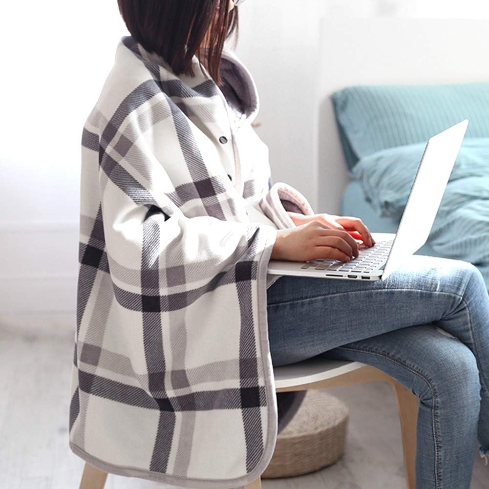 Christmas Throw Blanket - Плюшевый плед-накидка с пуговицами для кровати,