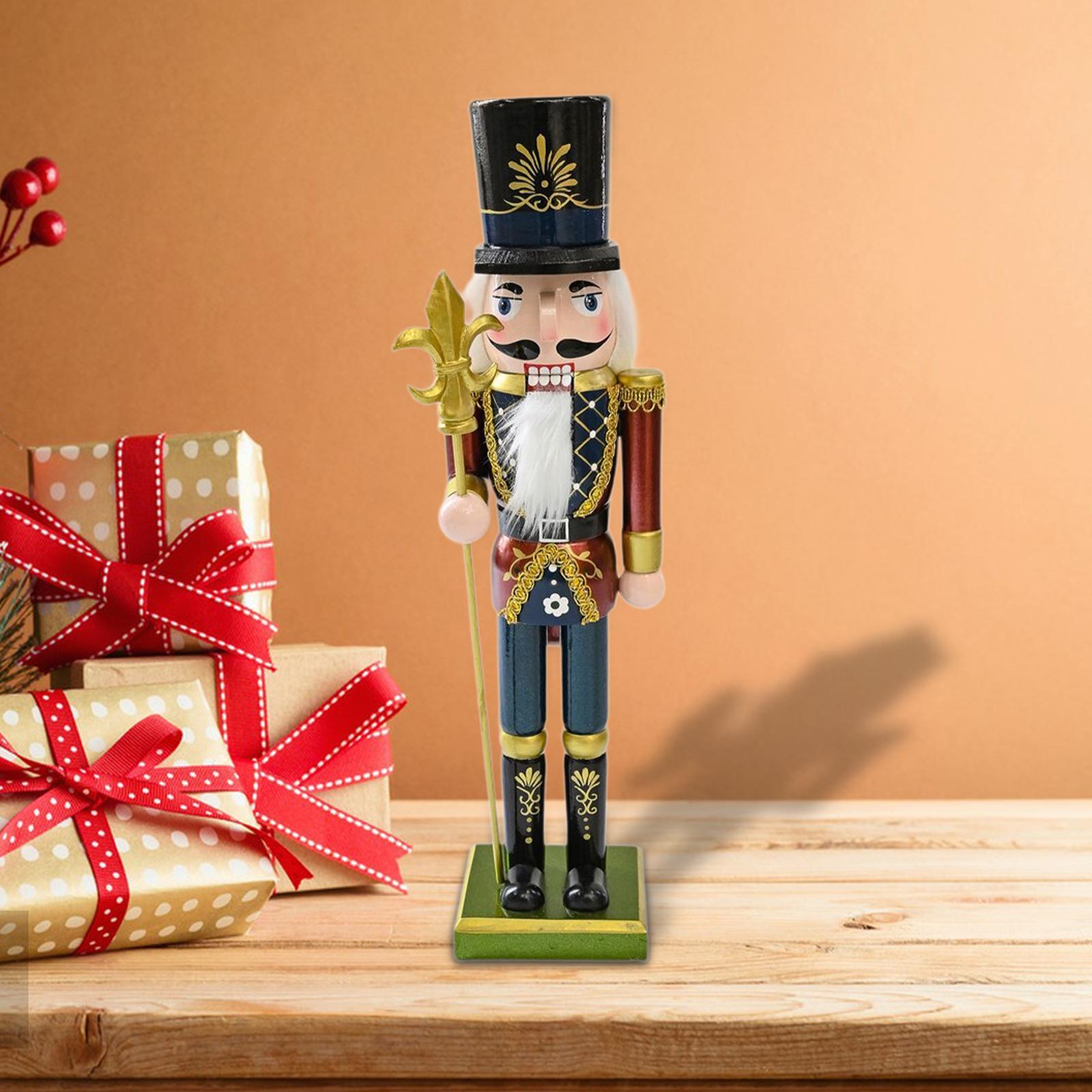 Nutcracker Figurine - Деревянная фигурка Щелкунчика для рождественского стола,