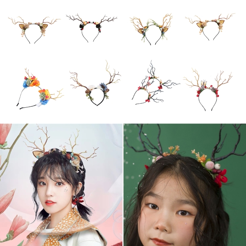 Reindeer Antlers Headband - Обруч для волос в форме рога