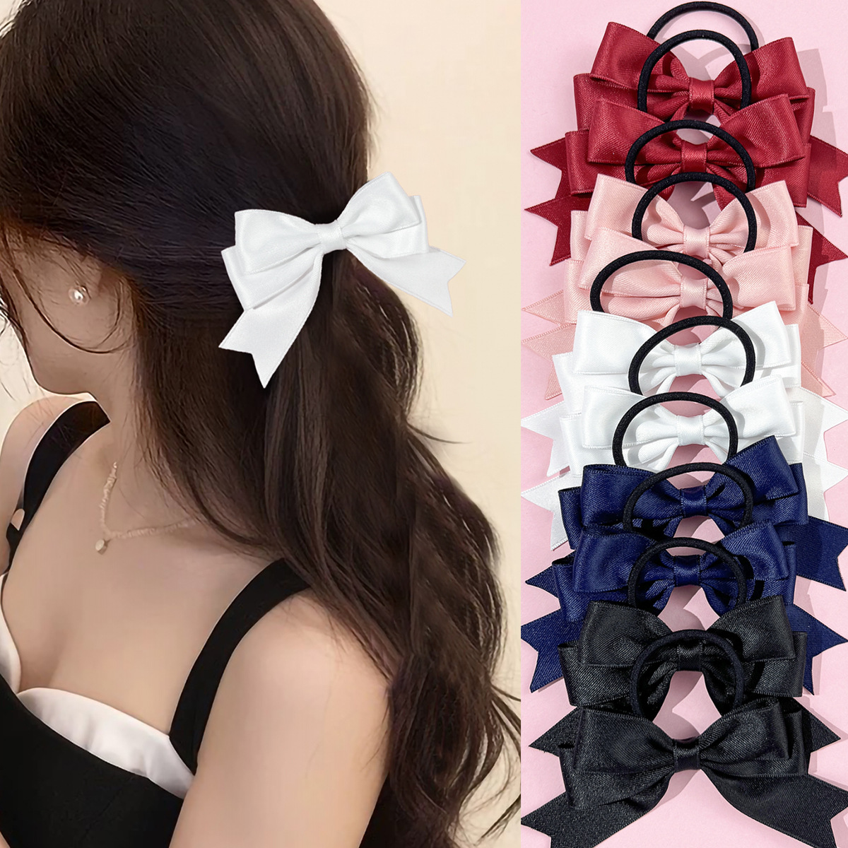Ribbon Bow Gift - 2 резинки для волос с бантиками,