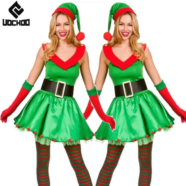 Elf Costume Christmas - Забавное платье эльфа, костюм для рождественской