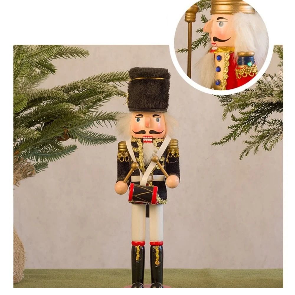 Nutcracker Figurine - Винтажная рождественская фигурка Щелкунчика-воина, расписная, 30