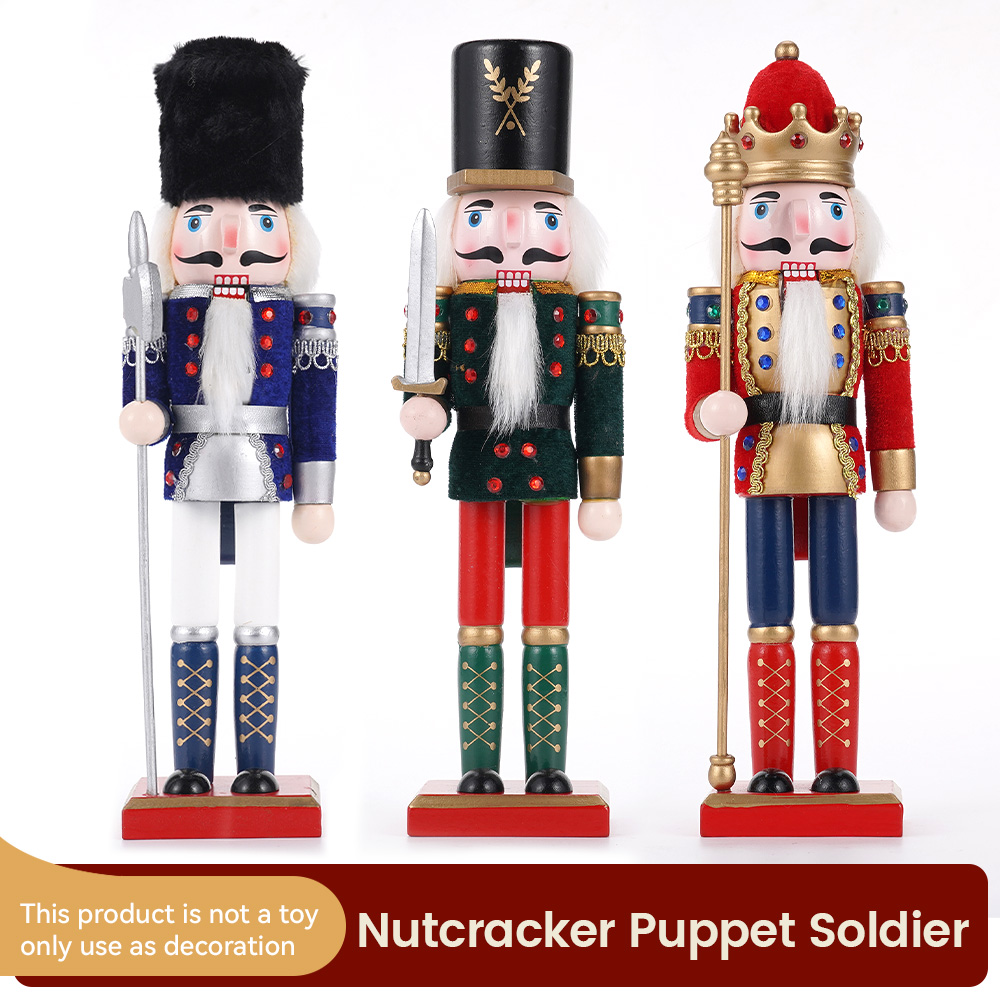 Nutcracker Figurine - 30 см Рождественский гайковёр, деревянный гайковёр,
