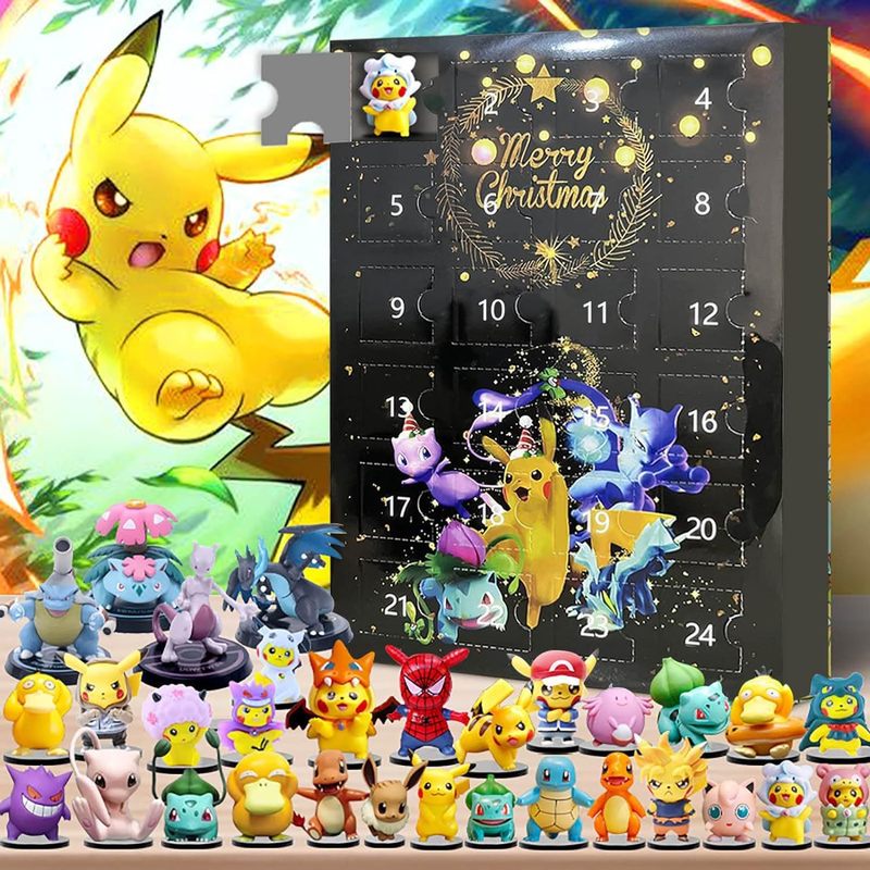 Advent Calendar Gift - Покемон, 24-дневный рождественский календарь обратного отсчета,