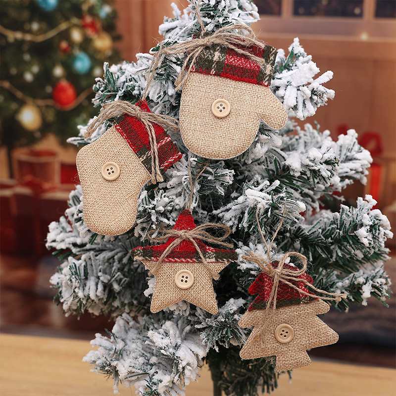 Christmas Stocking Hanging - 4 шт., украшения для рождественской елки,