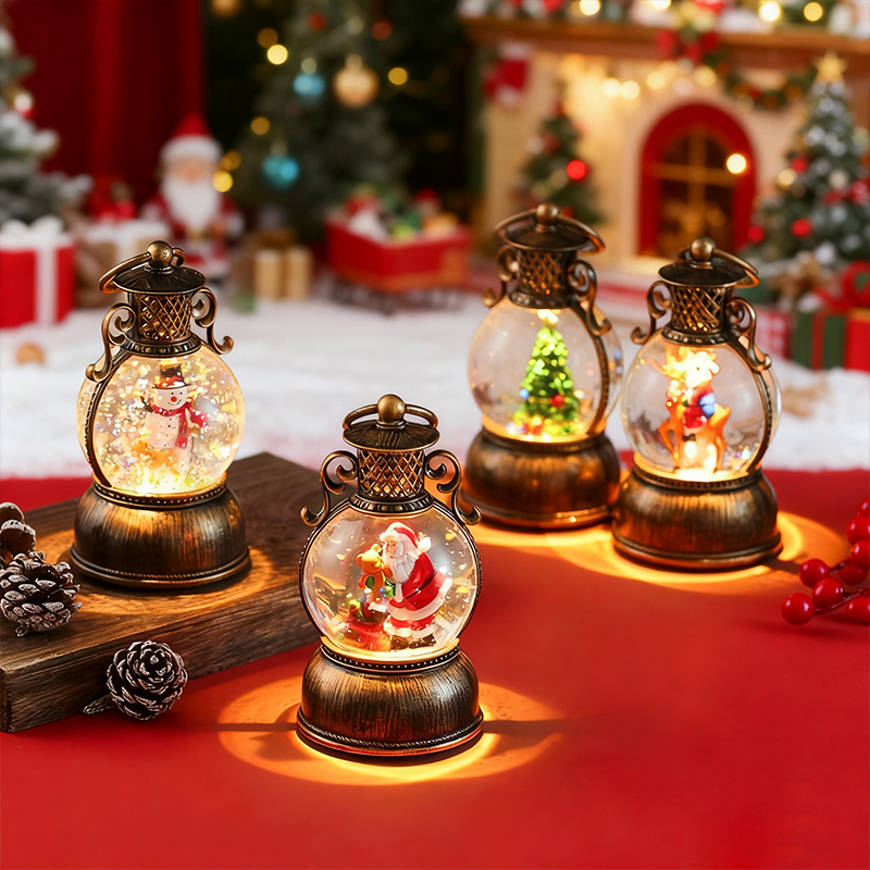 Snow Globe Musical - Музыкальная шкатулка-снежный шар в винтажном стиле