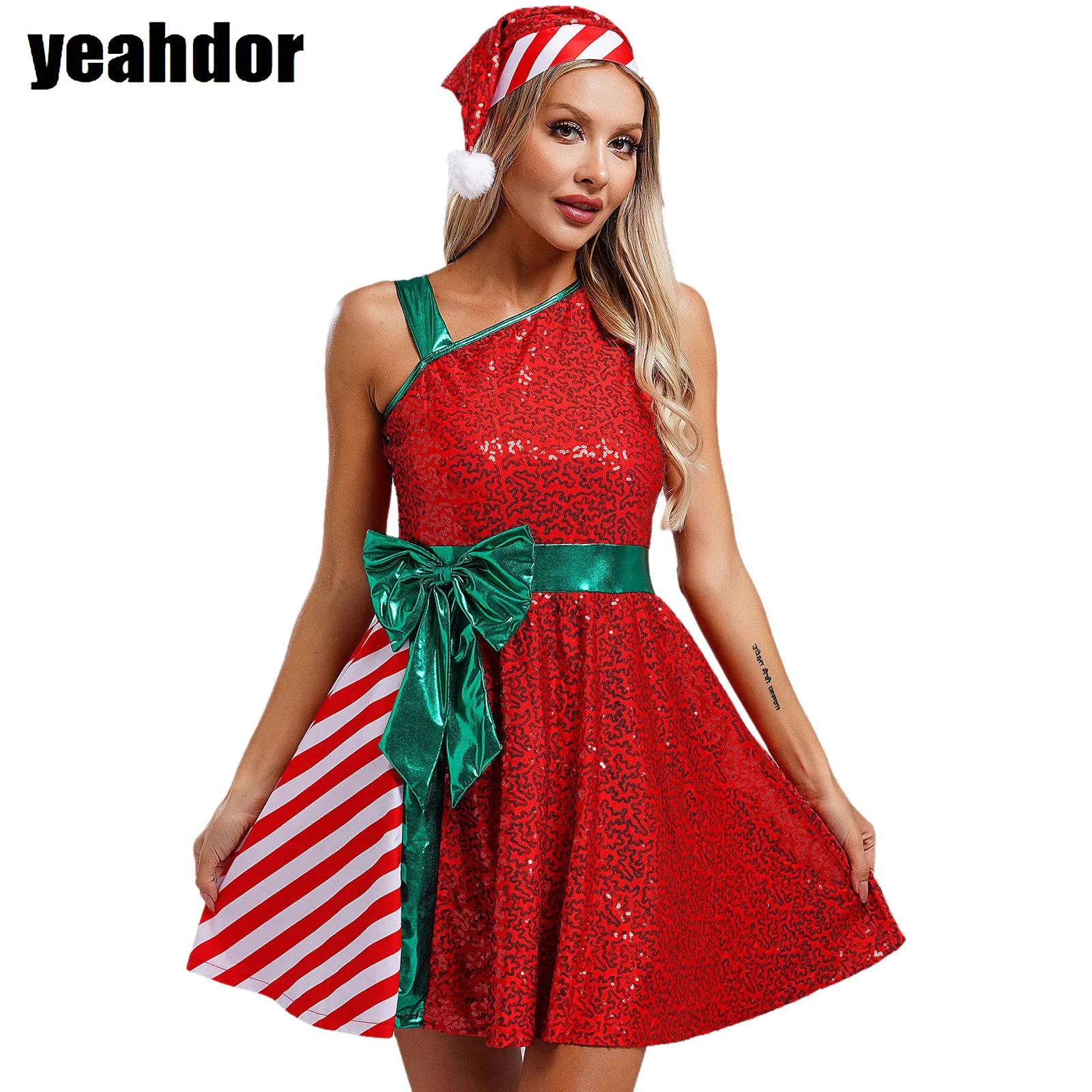 Elf Costume Christmas - Рождественское платье Санта-Клауса, костюм эльфа, платье