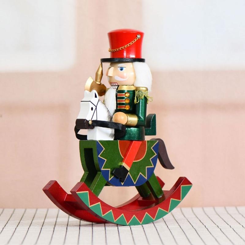 Nutcracker Figurine - Рождественские фигурки «Щелкунчики», деревянная лошадка-качалка, солдатские