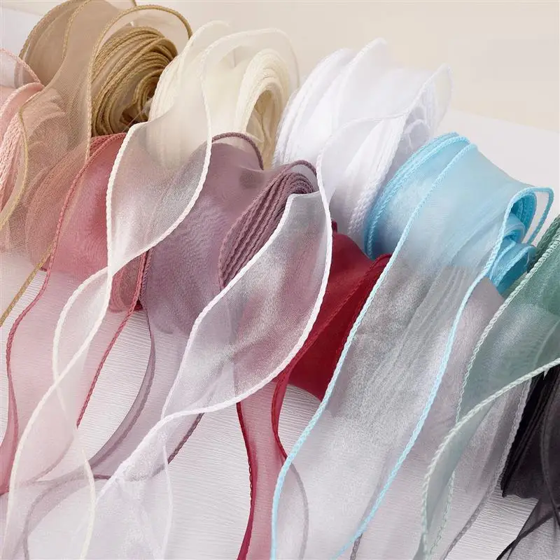 Ribbon Bow Gift - 10 м/2,2 м рулон, однотонная лента