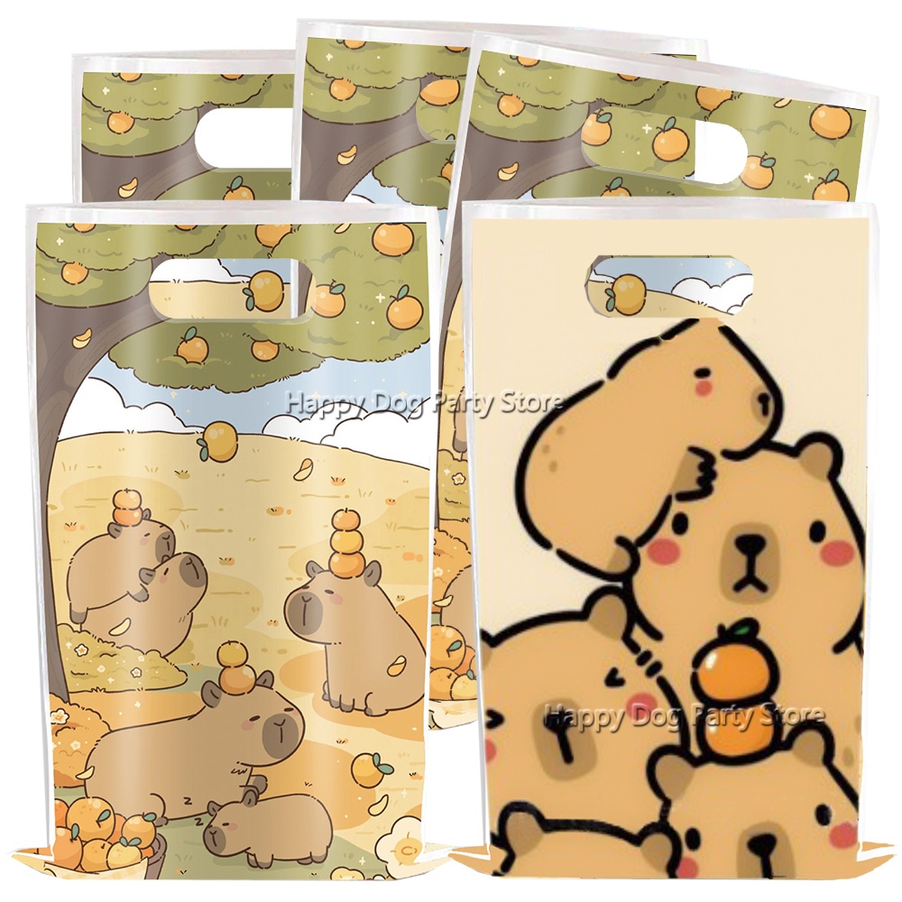 Gift Box Wrap Set - Мультяшная капибара, товары для вечеринок, животные,
