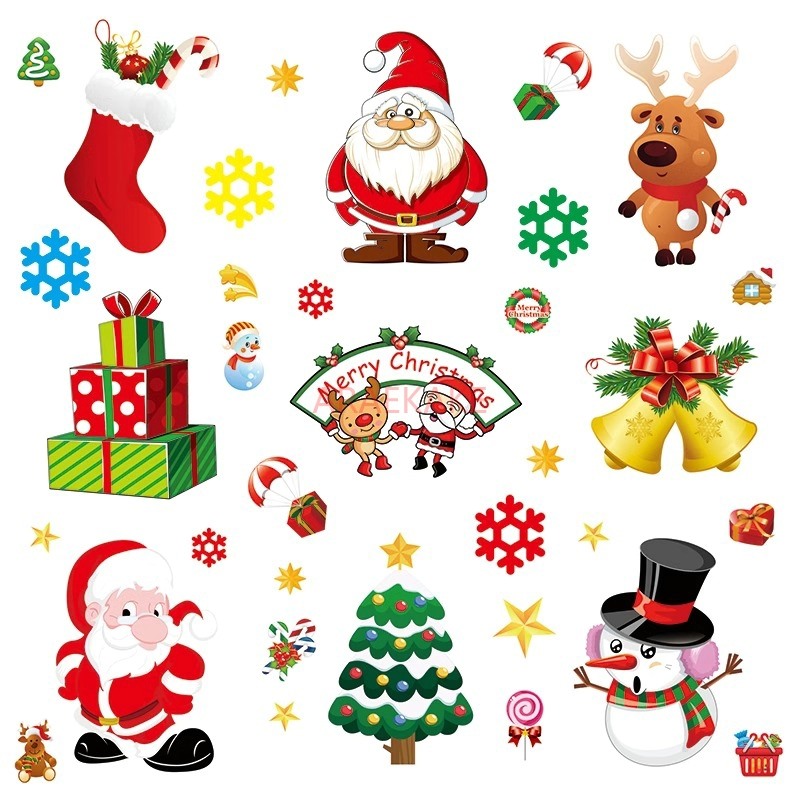 Snowflake Window Decal - 1 шт. съемные рождественские статические наклейки