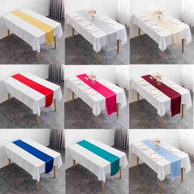 Christmas Table Runner - Атласные свадебные бегунки для свадьбы, яркие