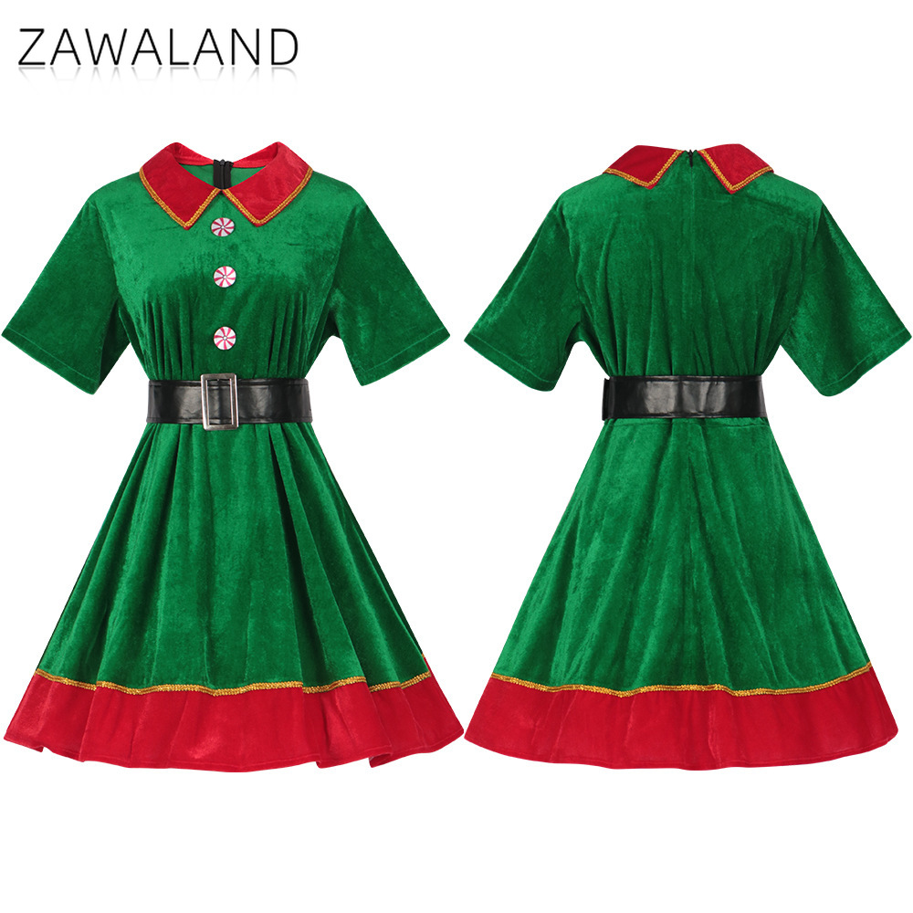 Elf Costume Christmas - Рождественский костюм эльфа для косплея, женское