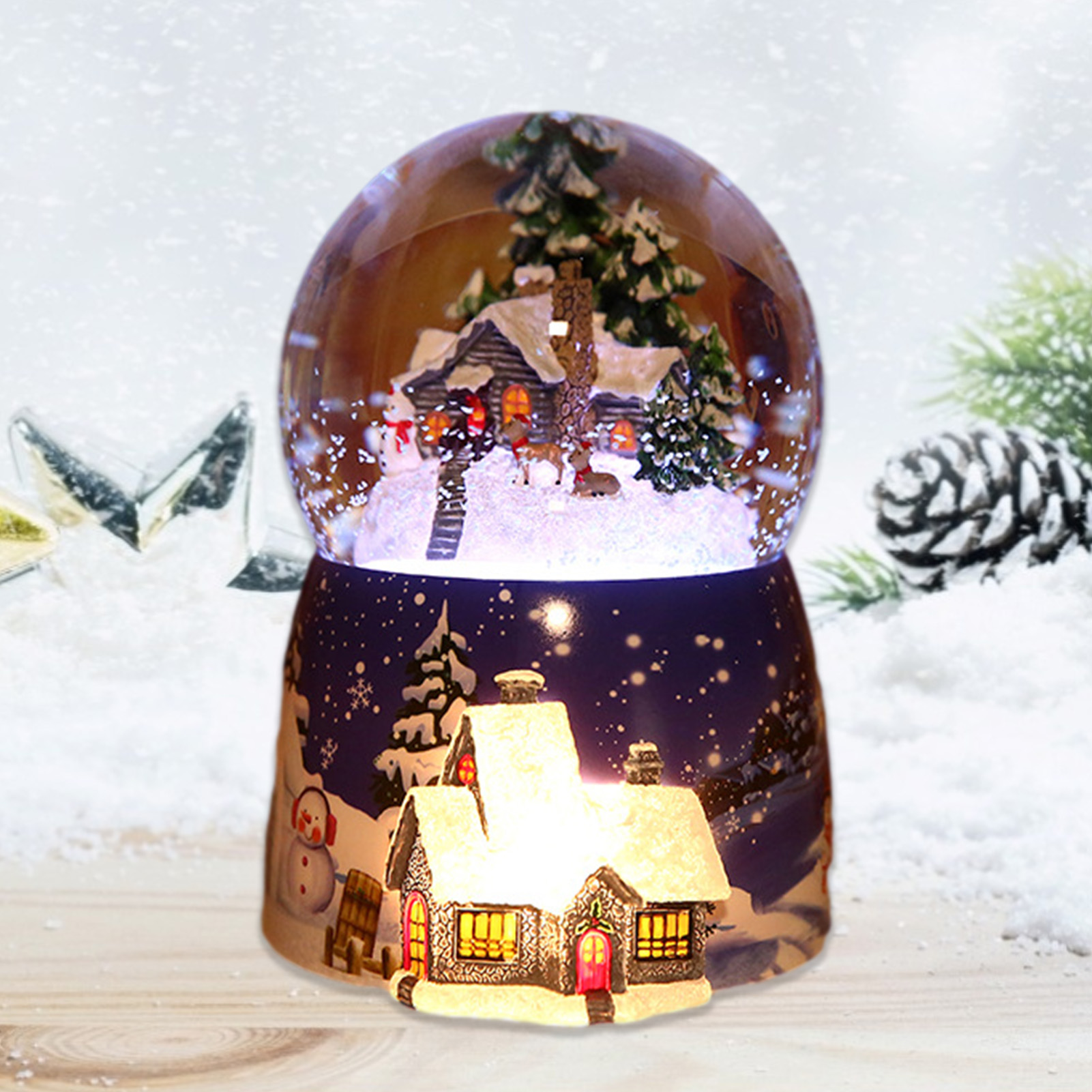 1 шт., стеклянный шар со страз – обзор и цена Snow Globe Musical