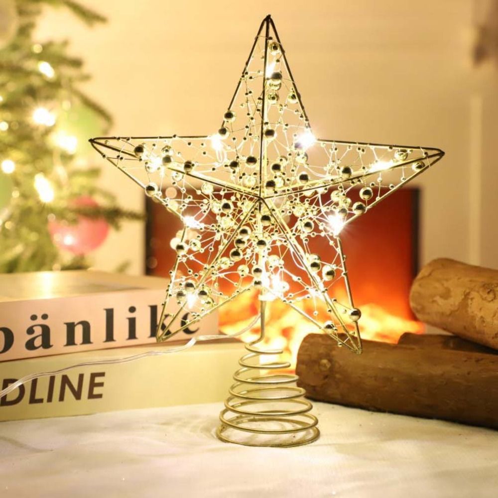 Золотой/серебряный светодиодны – обзор и цена Star Tree Topper