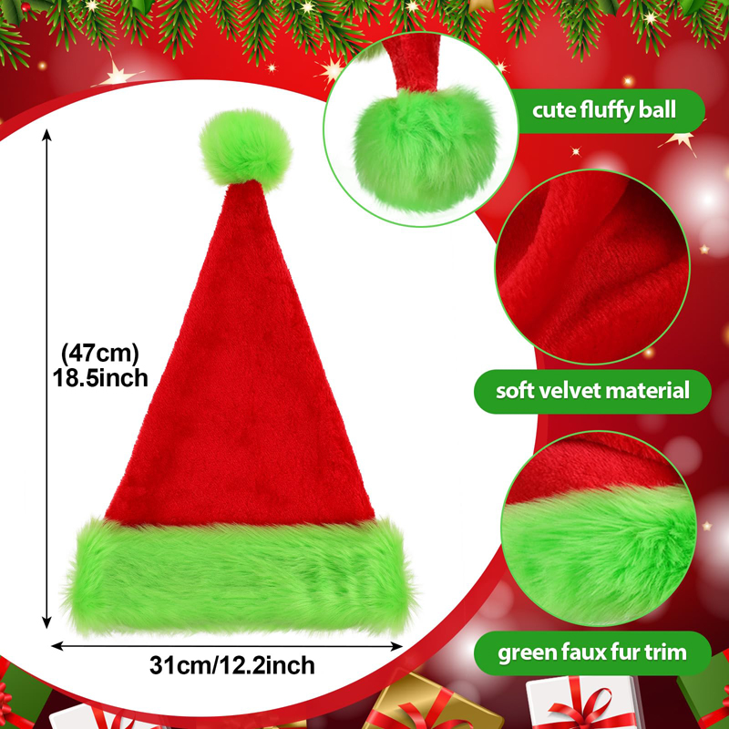 1 шт., шапка Санта-Клауса, рож – обзор и цена Santa Hat Plush