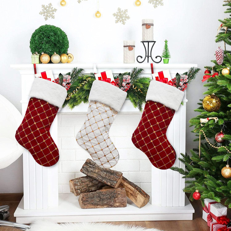 Рождественские чулки, мягкие и – обзор и цена Christmas Stocking Hanging