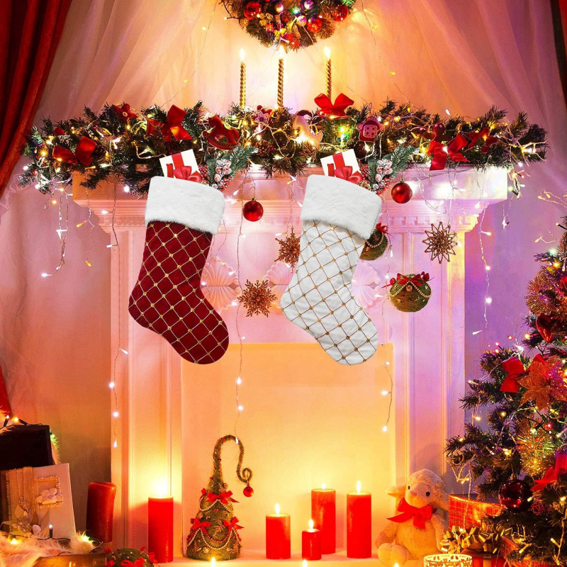 Рождественские чулки, мягкие и – обзор и цена Christmas Stocking Hanging
