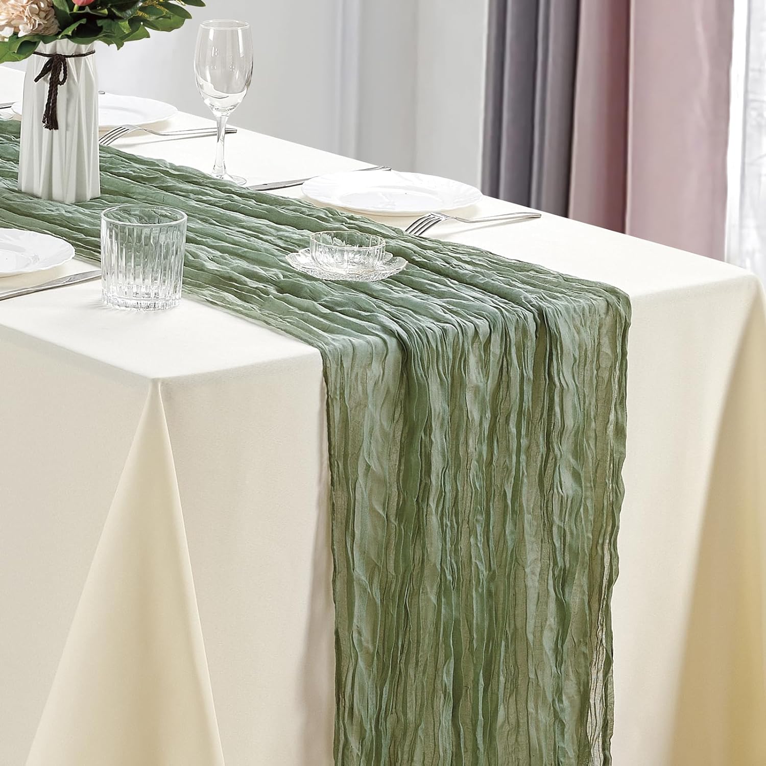 10 шт., марлевая дорожка для с – обзор и цена Christmas Table Runner