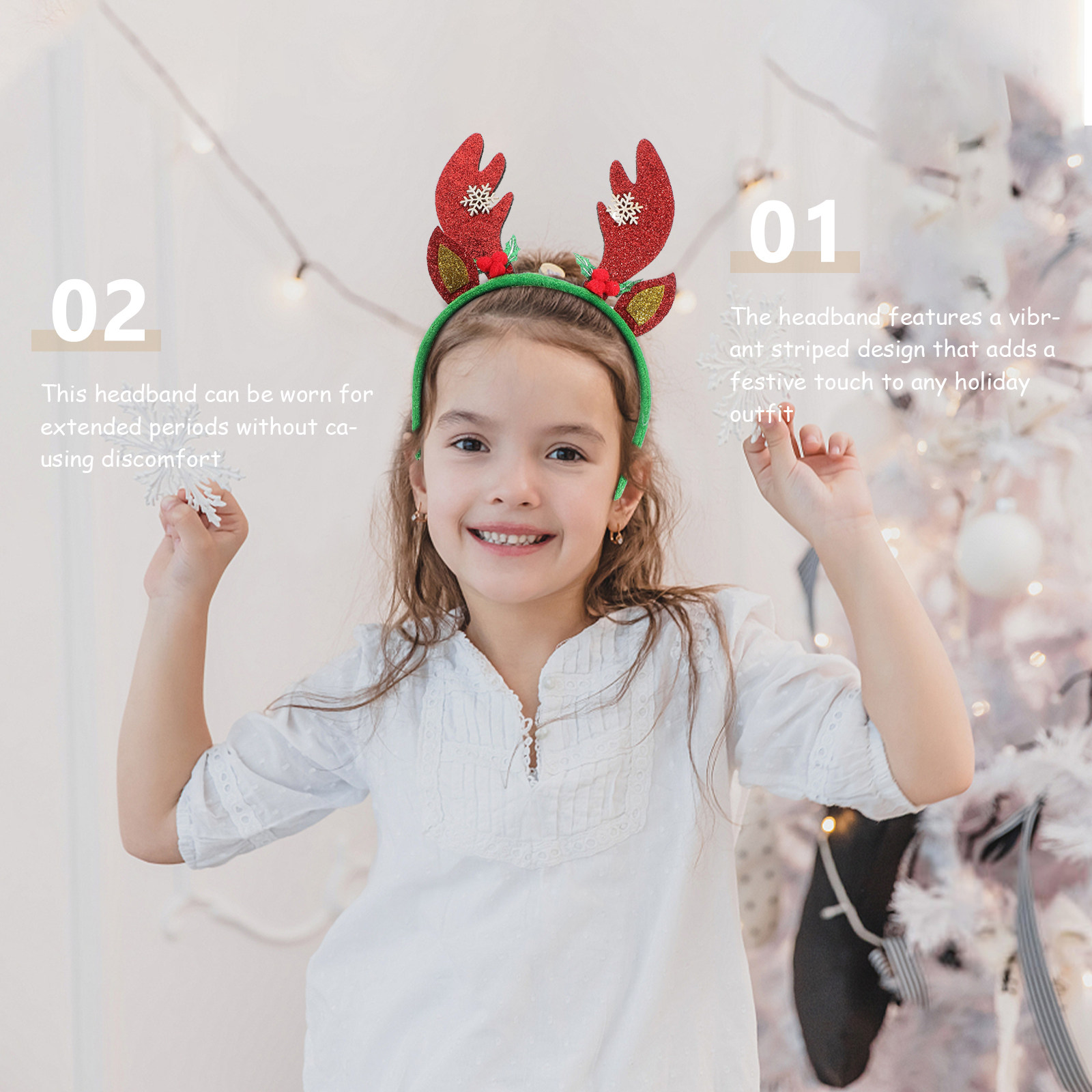 Рождественская повязка на голо – обзор и цена Reindeer Antlers Headband