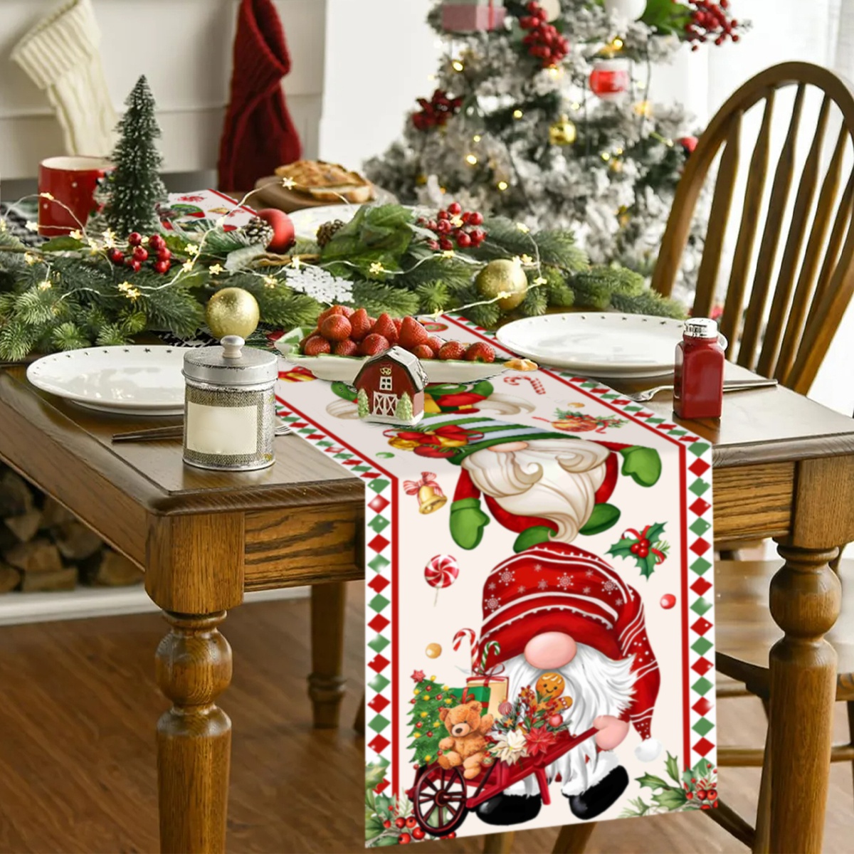 Рождественская дорожка для сто – обзор и цена Christmas Table Runner