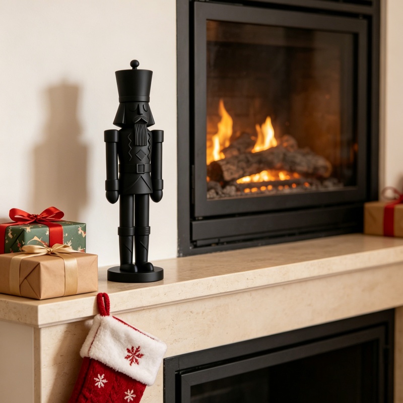 Минималистичная черная статуэт – обзор и цена Nutcracker Figurine