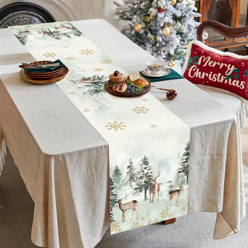 Рождественская дорожка на стол – обзор и цена Christmas Table Runner