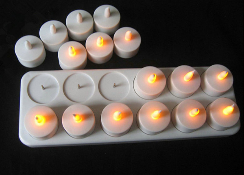 Набор из 12 перезаряжаемых све – обзор и цена Holiday Candle Set