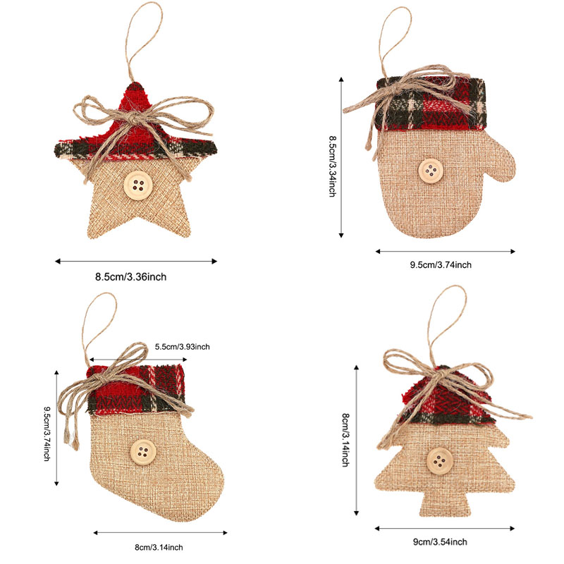 4 шт., украшения для рождестве – обзор и цена Christmas Stocking Hanging