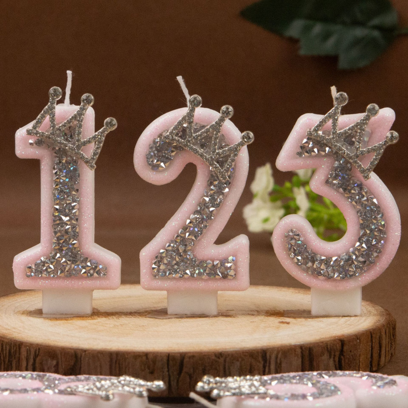 Цифровые свечи 0-9, розовые, с – обзор и цена Holiday Candle Set