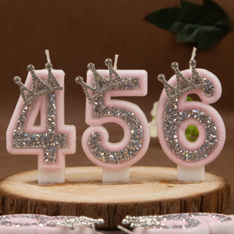 Цифровые свечи 0-9, розовые, с – обзор и цена Holiday Candle Set