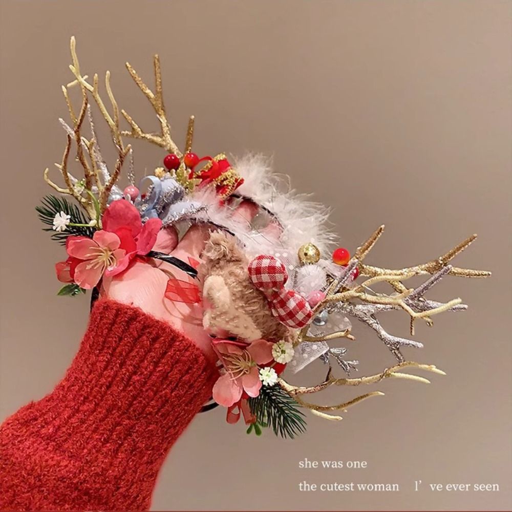 Плюшевая светодиодная рождеств – обзор и цена Reindeer Antlers Headband