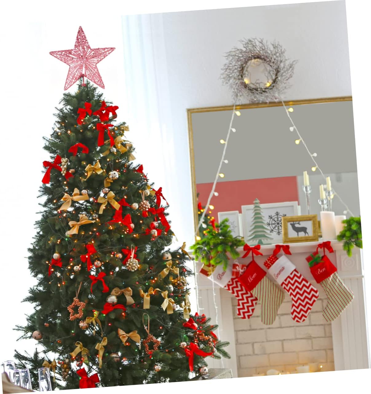 20 Рождественская елка Топпер  – обзор и цена Star Tree Topper