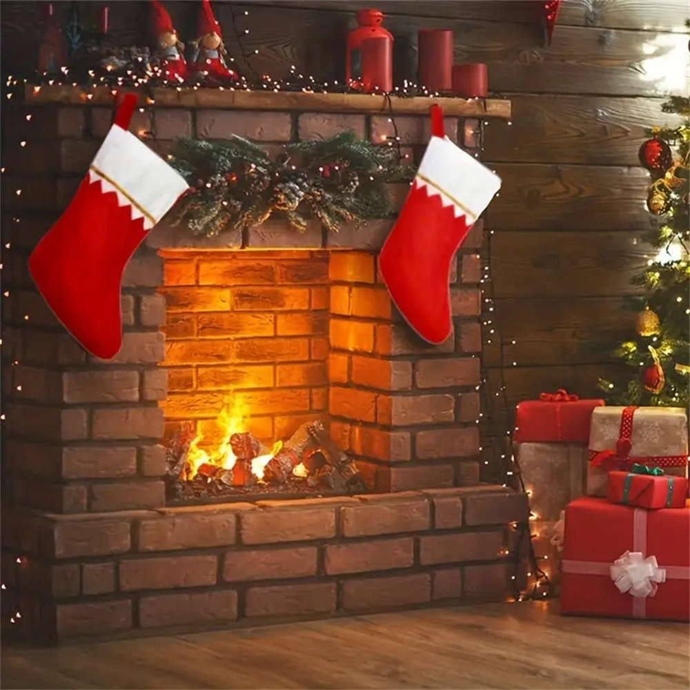 12 шт., красные фетровые рожде – обзор и цена Christmas Stocking Hanging