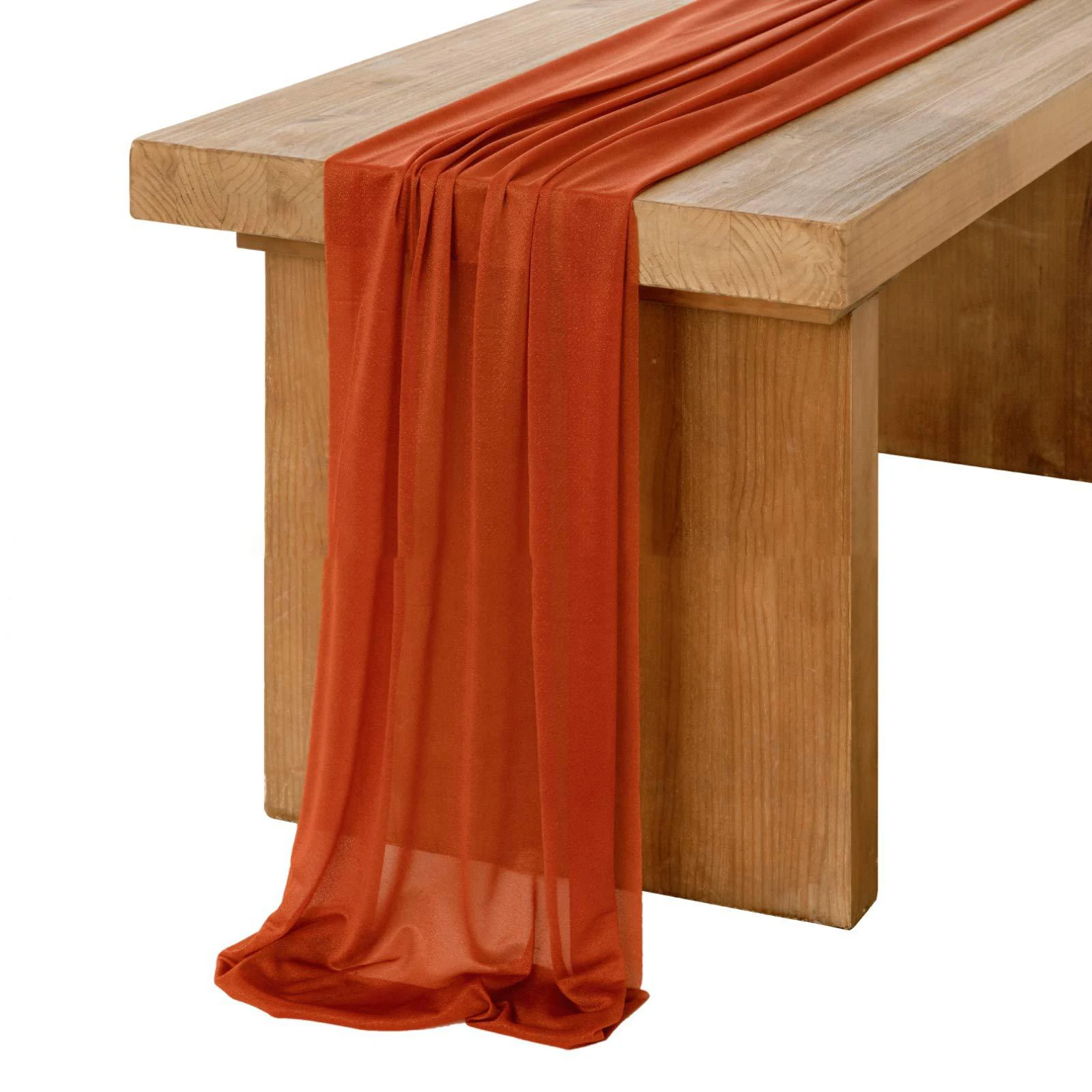 Шифоновая белая скатерть, наст – обзор и цена Christmas Table Runner