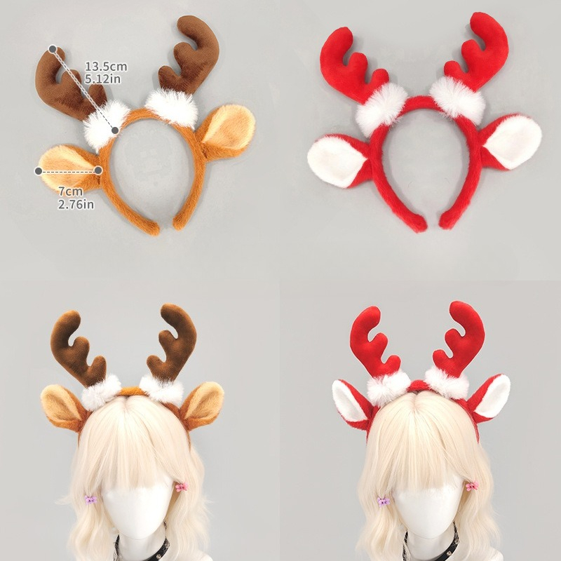 Рождественский ободок с плюшев – обзор и цена Reindeer Antlers Headband