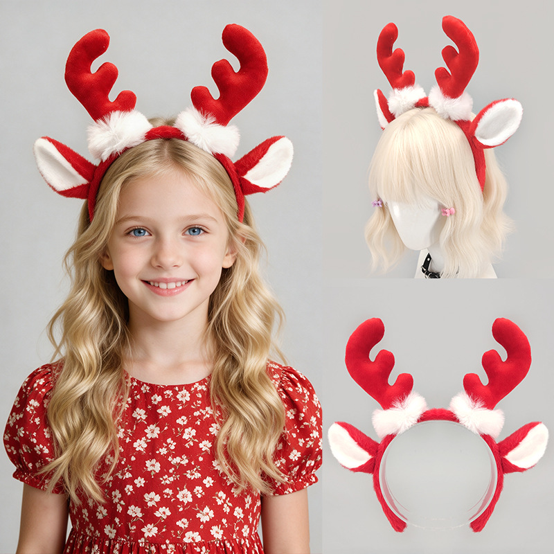 Рождественский ободок с плюшев – обзор и цена Reindeer Antlers Headband