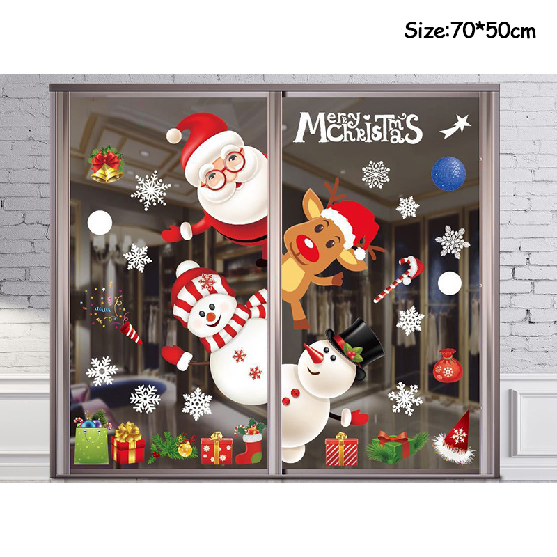 Веселые рождественские украшен – обзор и цена Snowflake Window Decal
