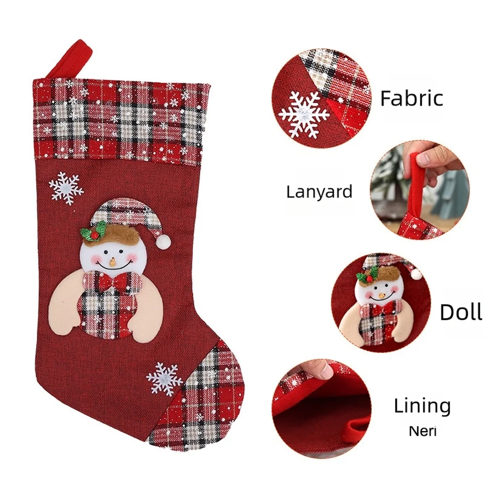 1 шт., рождественские чулки, п – обзор и цена Christmas Stocking Hanging