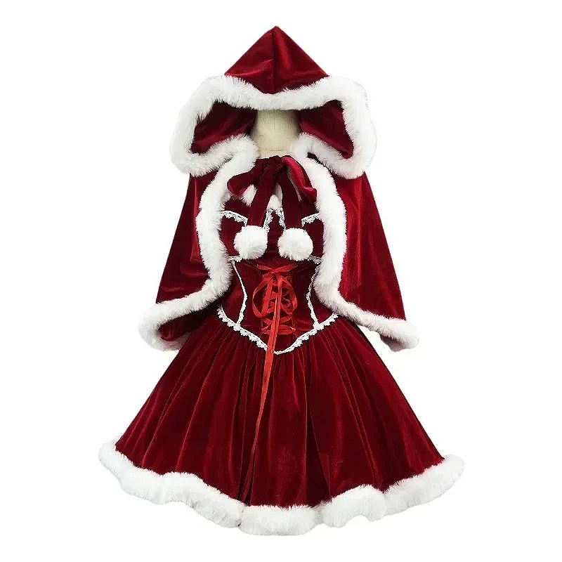Новогоднее красное платье, пла – обзор и цена Elf Costume Christmas