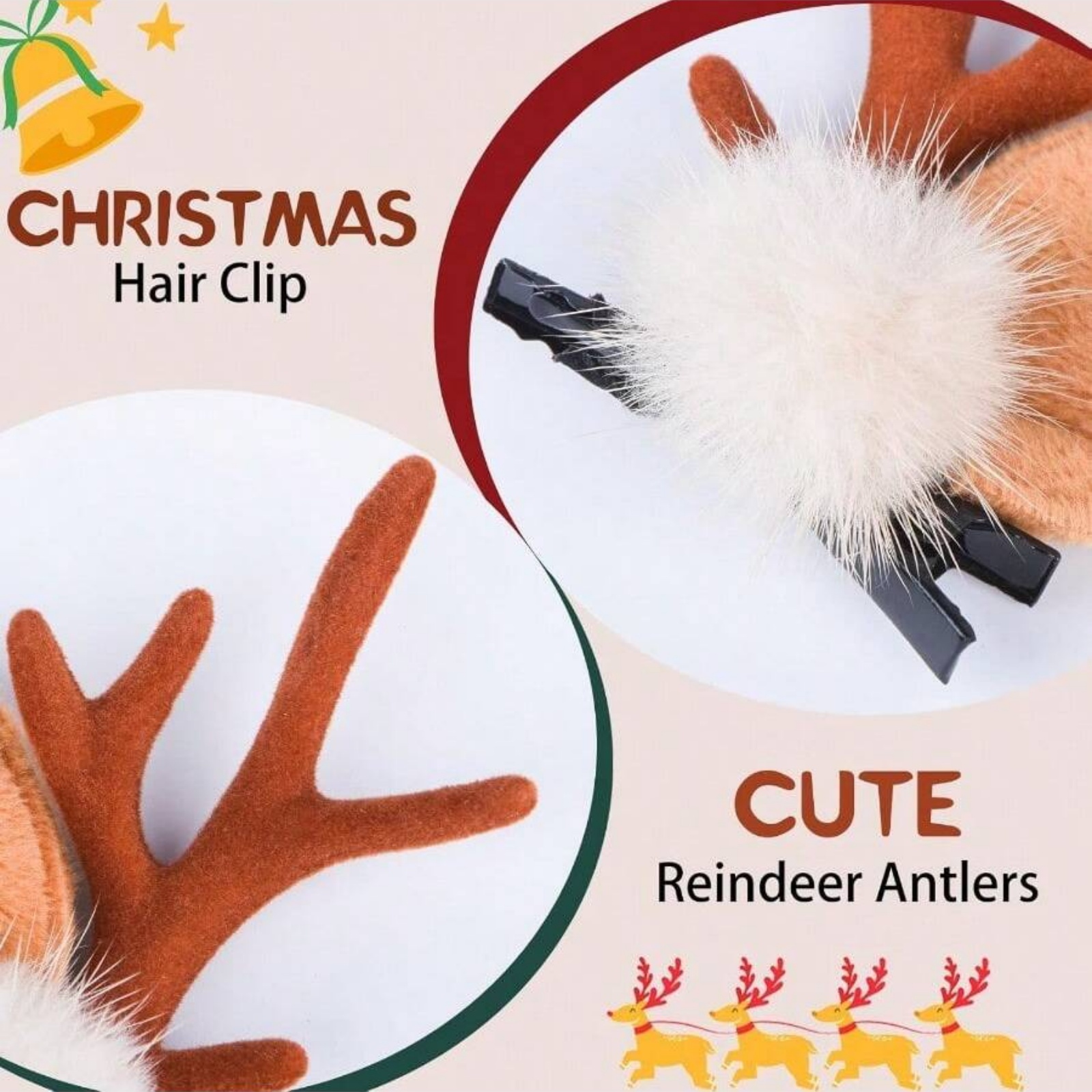 2 шт., рождественские заколки  – обзор и цена Reindeer Antlers Headband
