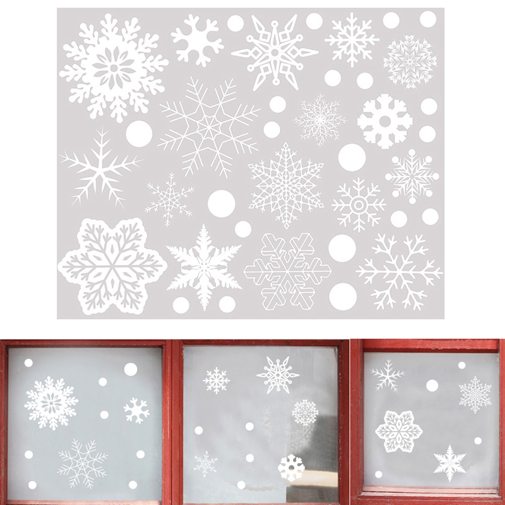 37 шт., декоративные фотообои  – обзор и цена Snowflake Window Decal