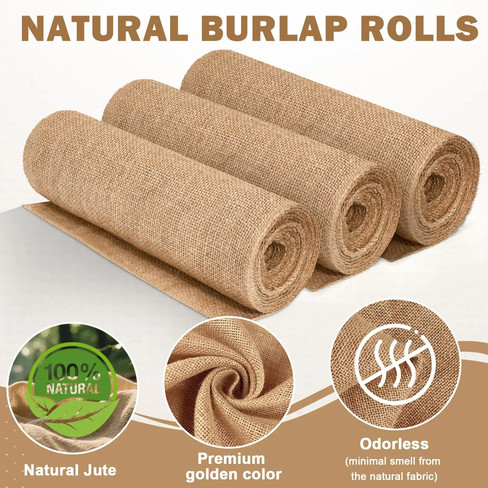 Новый дизайн: Бежевая джутовая – обзор и цена Christmas Table Runner
