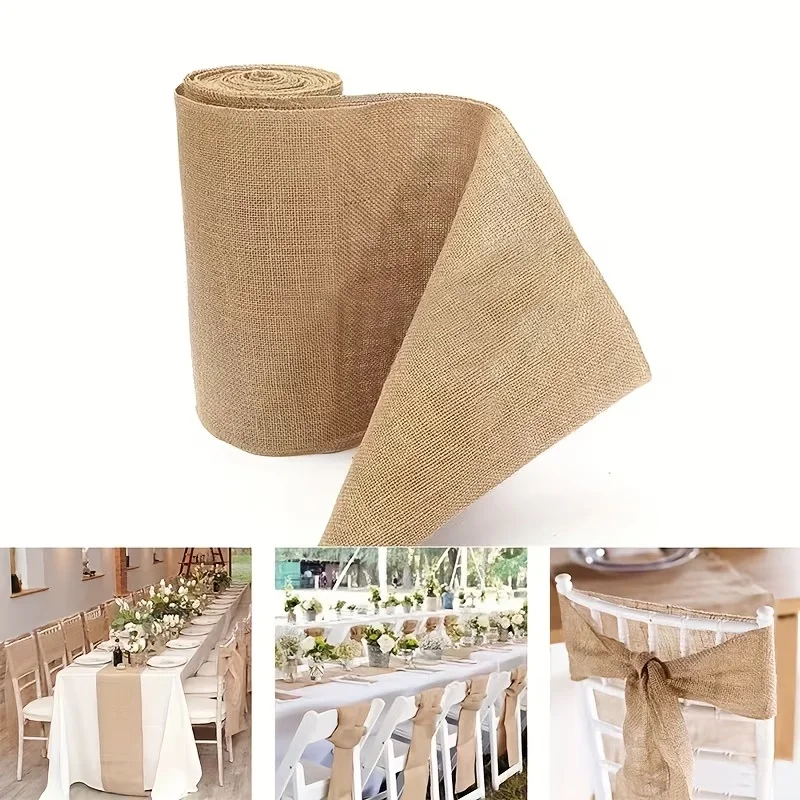 Новый дизайн: Бежевая джутовая – обзор и цена Christmas Table Runner